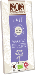 Chocolat au Lait bio équitable KAOKA