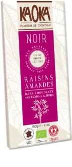 chocolat bio raisins amandes
