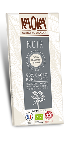 tablette chocolat bio pure pate equateur