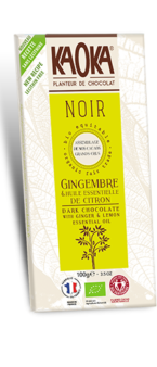 chocolat bio noir citron gingembre equitable