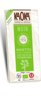 chocolat bio equitable noir noisettes