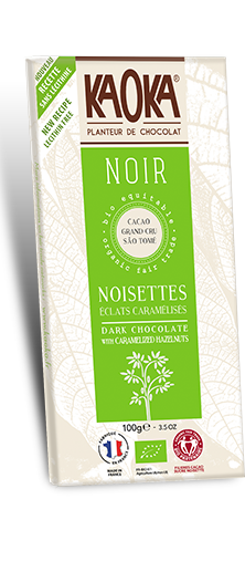 chocolat bio equitable noir noisettes