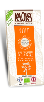 Chocolat Noir Orange Bio Équitable KAOKA
