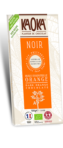 Chocolat Noir Orange Bio Équitable KAOKA