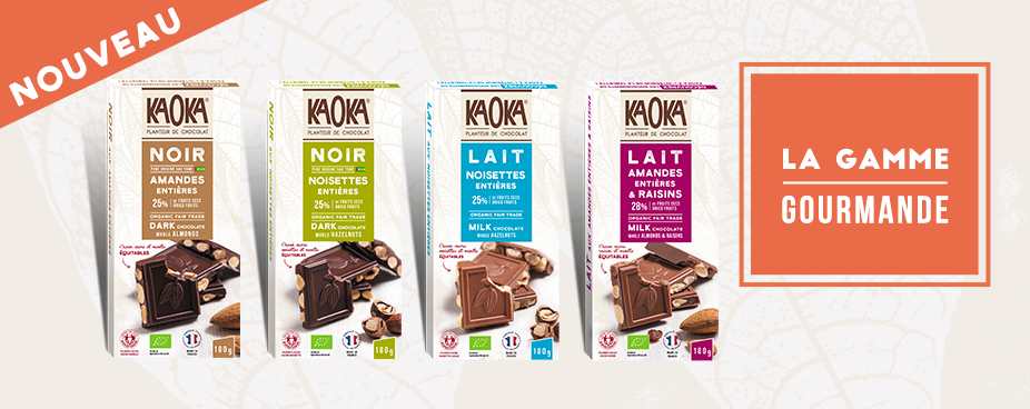 gamme gourmande chocolat bio equitable kaoka