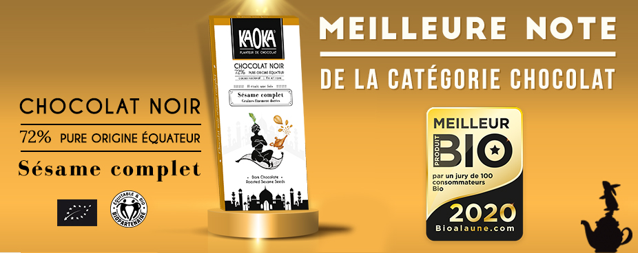 meilleur produit bio chocolat noir sesame kaoka