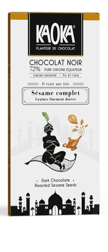 Chocolat Noir Sésame Gamme Gourmet KAOKA