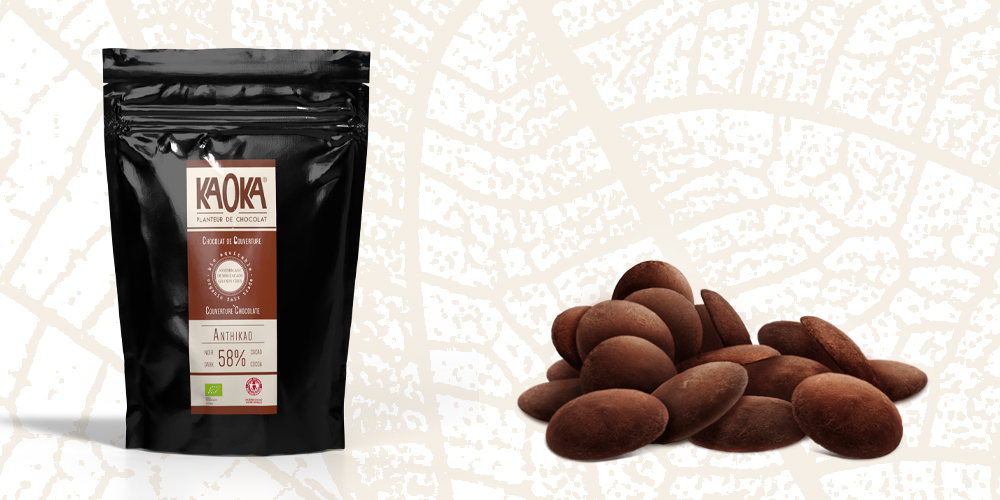 Palets Chocolat Noir 58% cacao bio et équitable