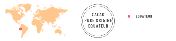 Cacao pure origine carte Equateur