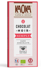 Tablette Simply Dark bio équitable KAOKA