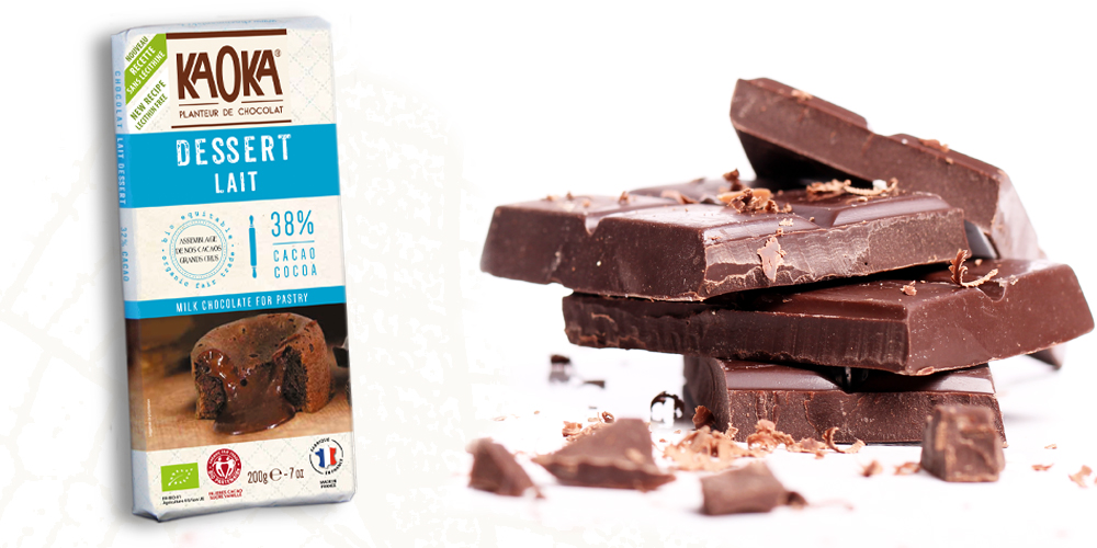 Tablette dessert lait 38% kaoka